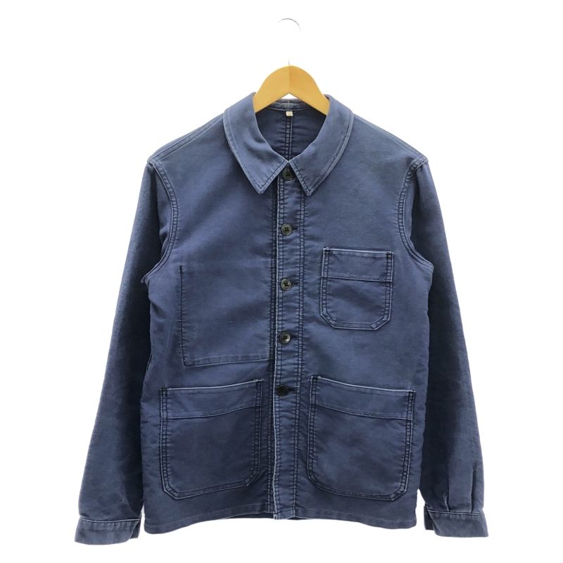 中古】Adolphe Lafont 50s モールスキンジャケット サイズ38 青[91