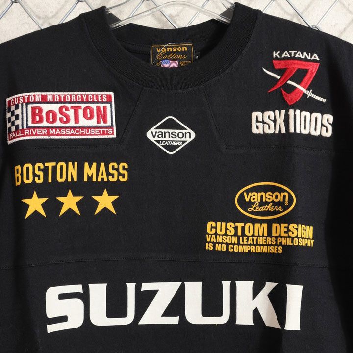 VANSON SUZUKI KATANA 半袖TEE SMV-2502 半袖Tシャツ バンソン スズキ