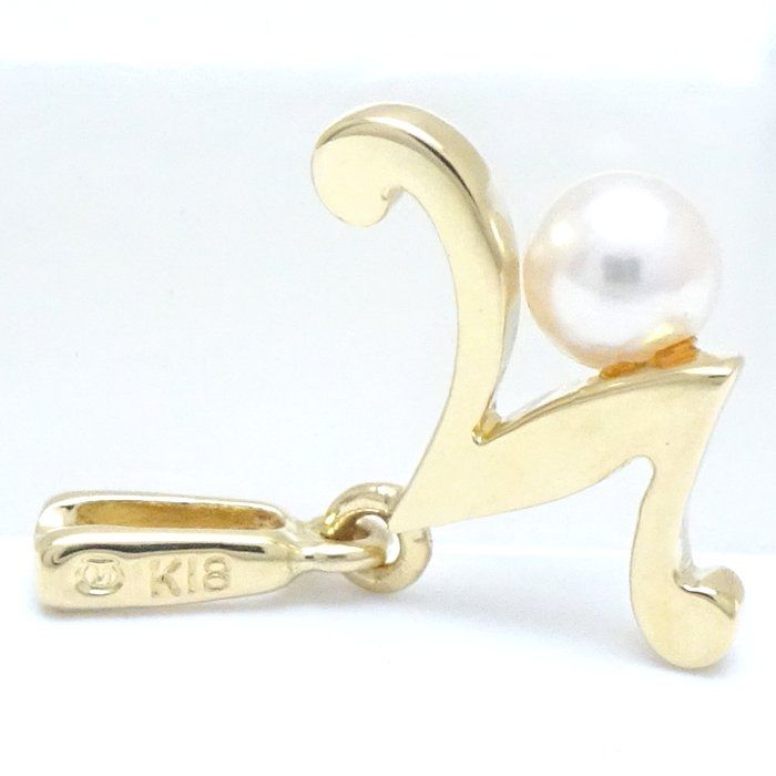 MIKIMOTO ミキモト イニシャル ペンダントトップ N ベビーパール3.5 