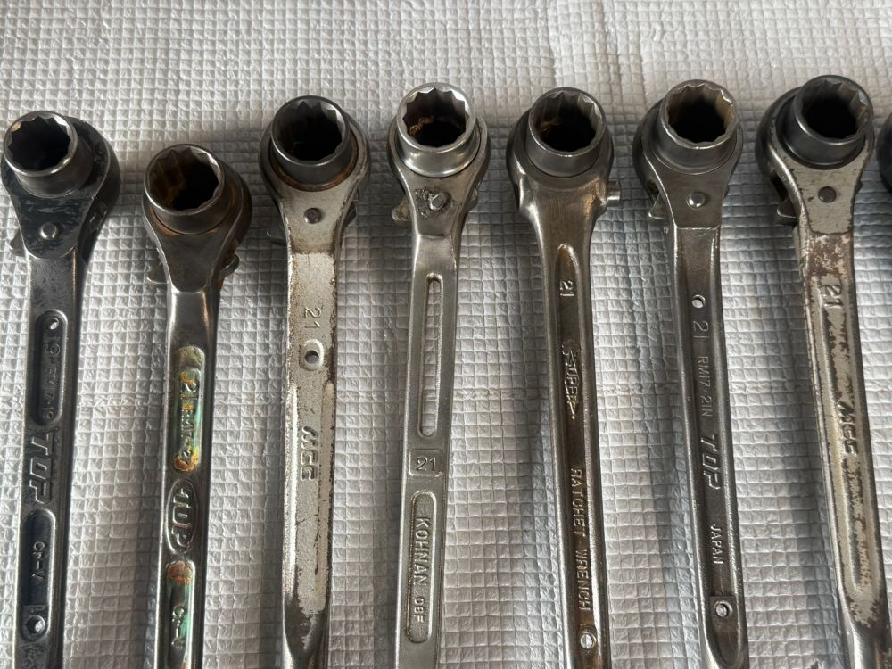 シノ付きラチェットレンチ