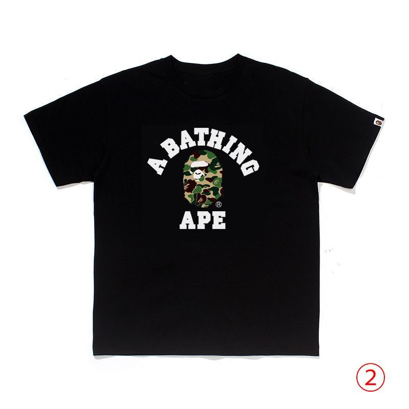 A BATHING APE カモフラージュ Tシャツ Lサイズ A BATHING APE BAPEAPE 猿人 丸首 100%コットン ショート
