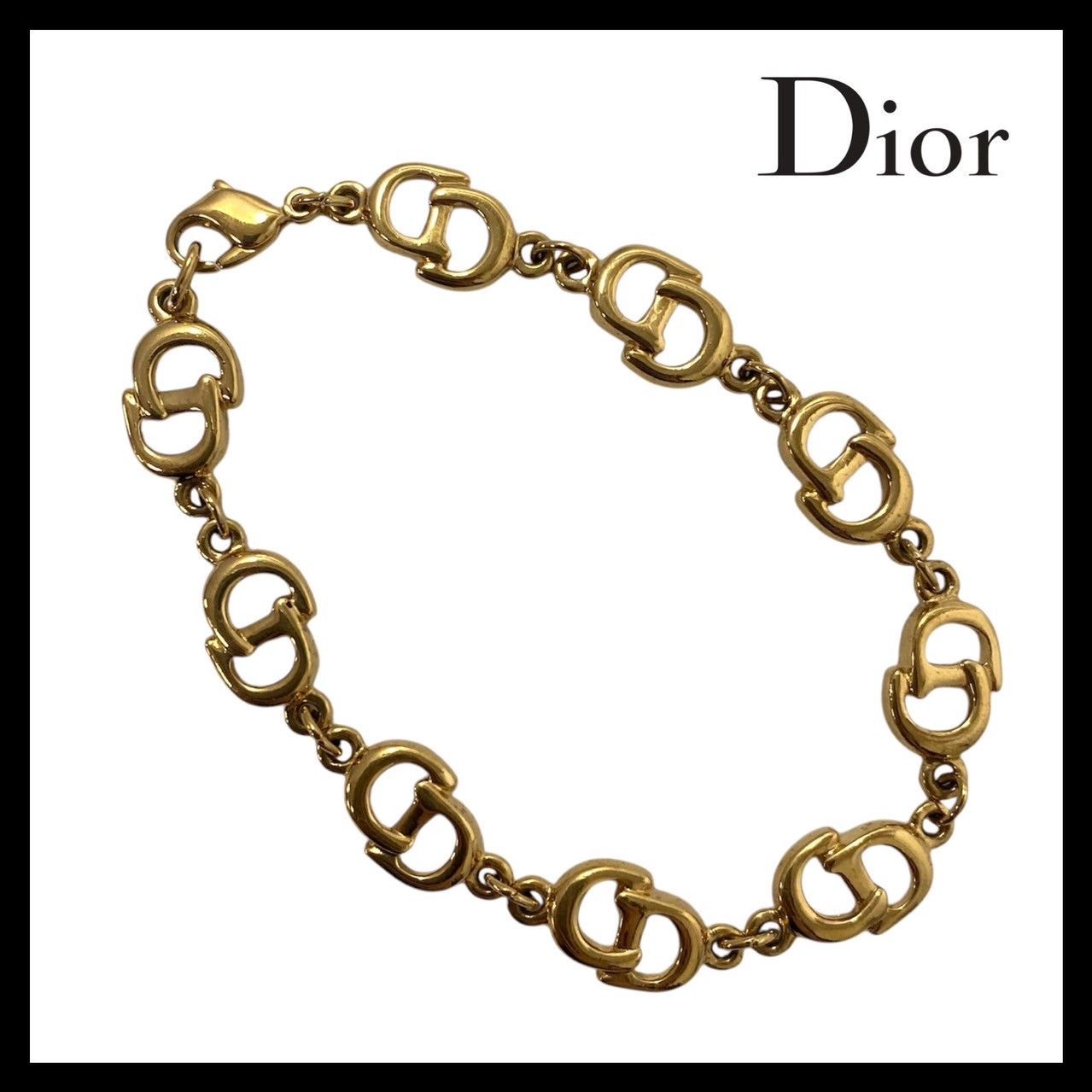 Christian Dior ディオール CDロゴ ヴィンテージ ブレスレット Christian Dior（ヴィンテージ ディオール） CD ロゴ