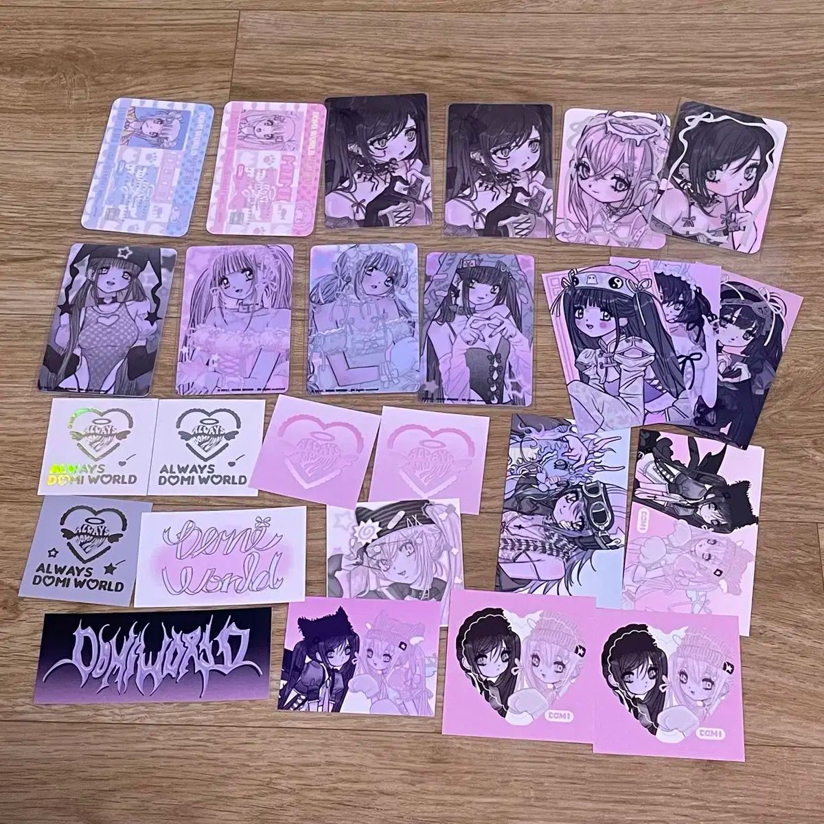 まとめ売り DOMI WORLD バインダー コレクトブック ステッカー はがき