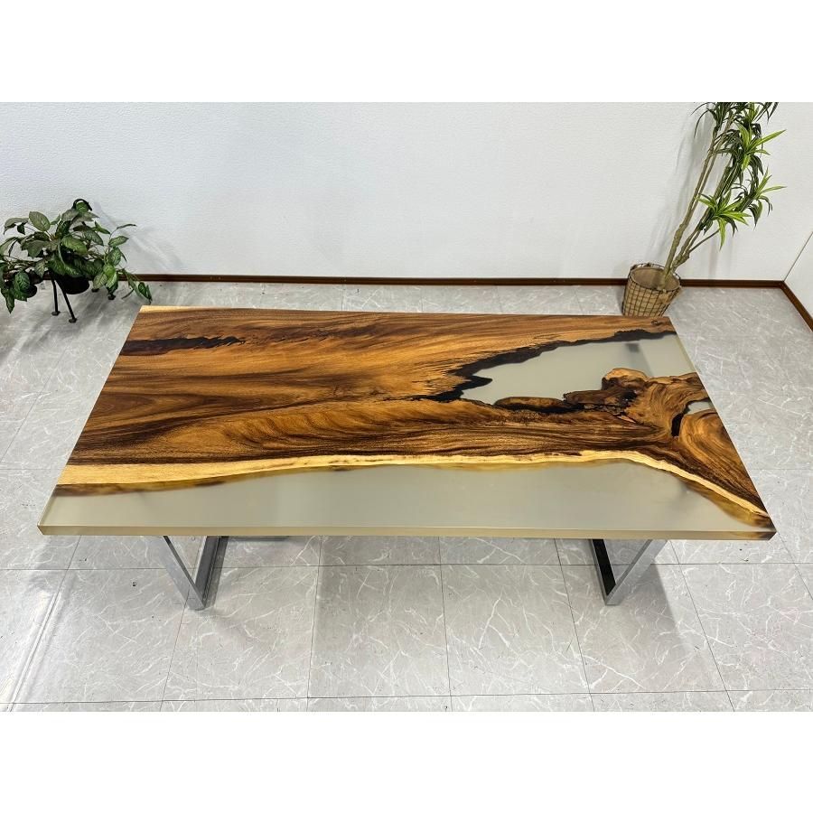 新品 レジンテーブル 脚付 180cm 開梱設置サービス61016 - メルカリ