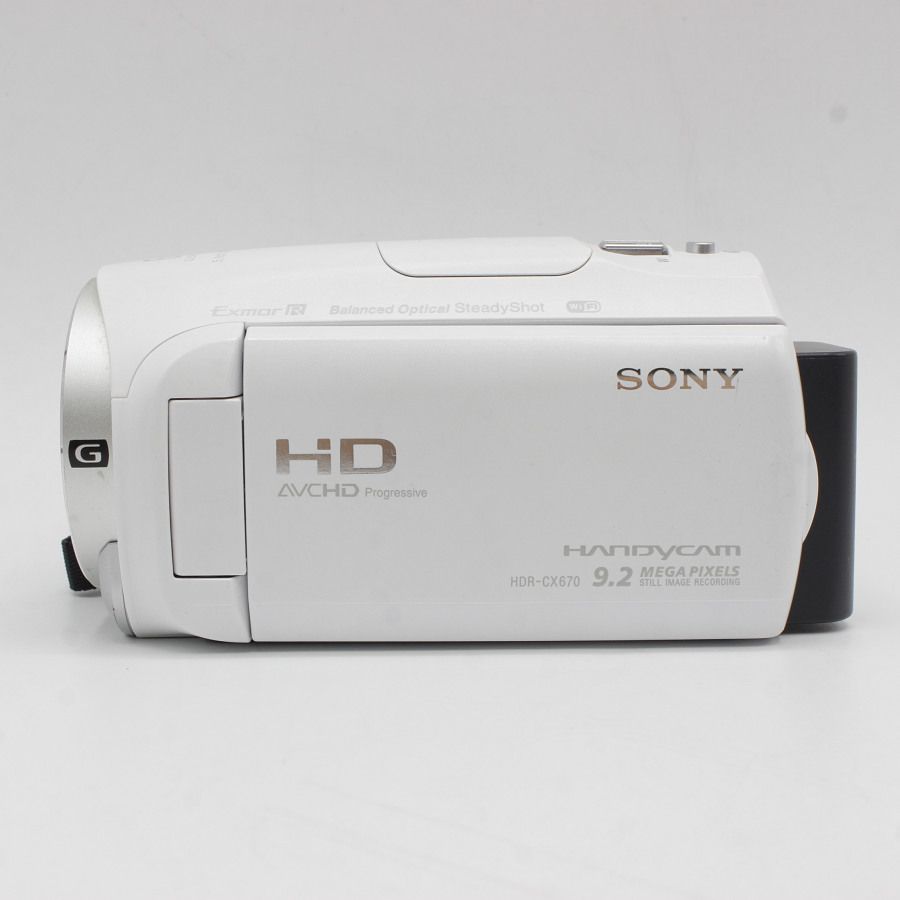 SONY ハンディカム HDR-CX670 WC ホワイト デジタルHDビデオカメラ