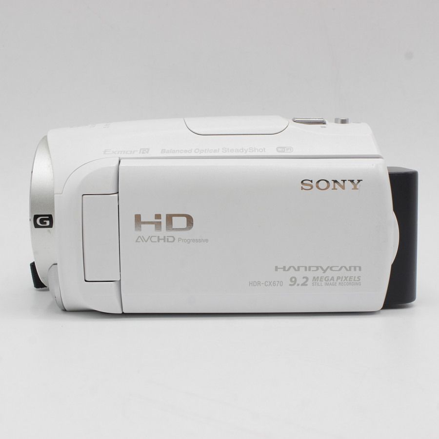 SONY ハンディカム HDR-CX670 ホワイト ビデオカメラ 動作確認 SONY ハンディカム HDR-CX670 ホワイト ビデオカメラ 動作確認