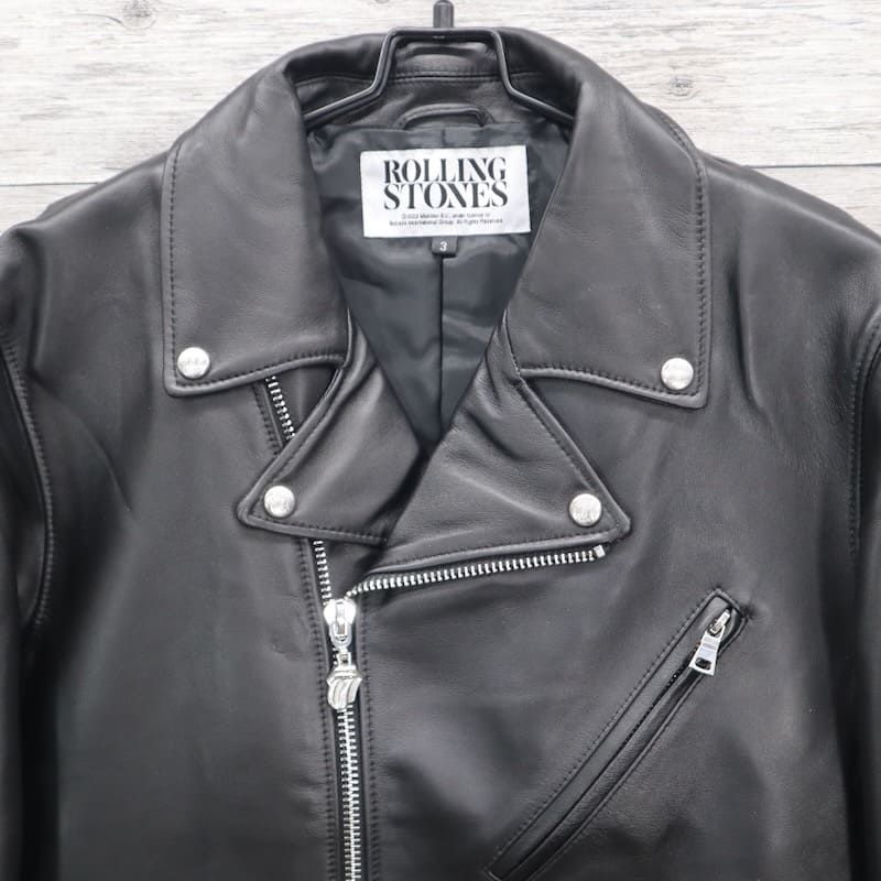 The Rolling Stones レザーライダースジャケット羊革