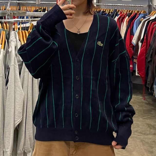 90’s LACOSTE SPORT フランス製 カーディガン ブラック 8 古着通販 サイト | IDENTITY official web store (アイデンティティー)