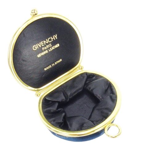 【美品】ヴィンテージ ジバンシィ がま口コインケース ロゴマークゴールド　箱付き GIVENCHY ジバンシー ヴィンテージ 小銭入れ コインケース