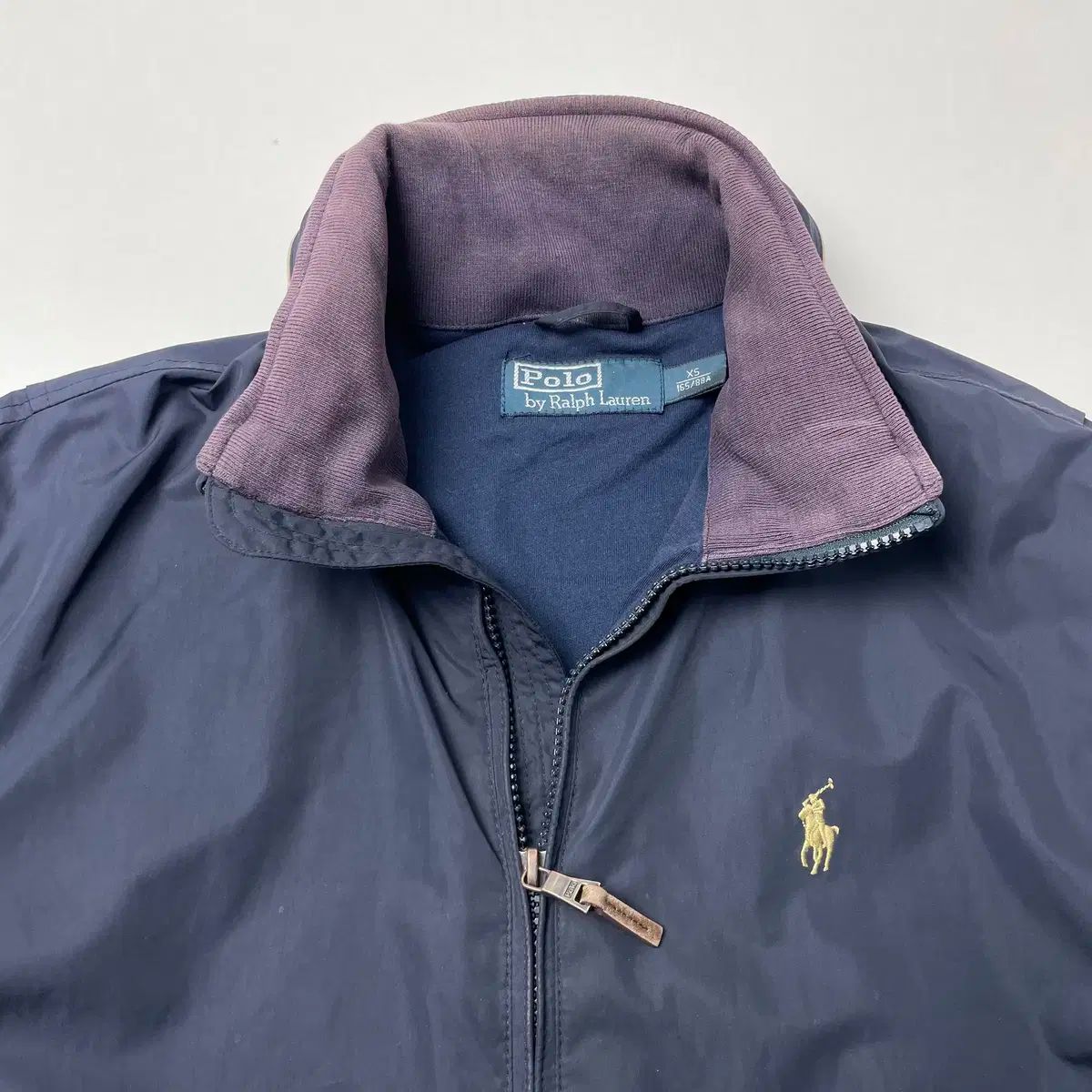 新品、未使用タグ付き！ラルフローレン ライトブルー ジップアップジャケットXS NWT Polo Ralph Lauren Womens Jacket Multicolor XS Poplin