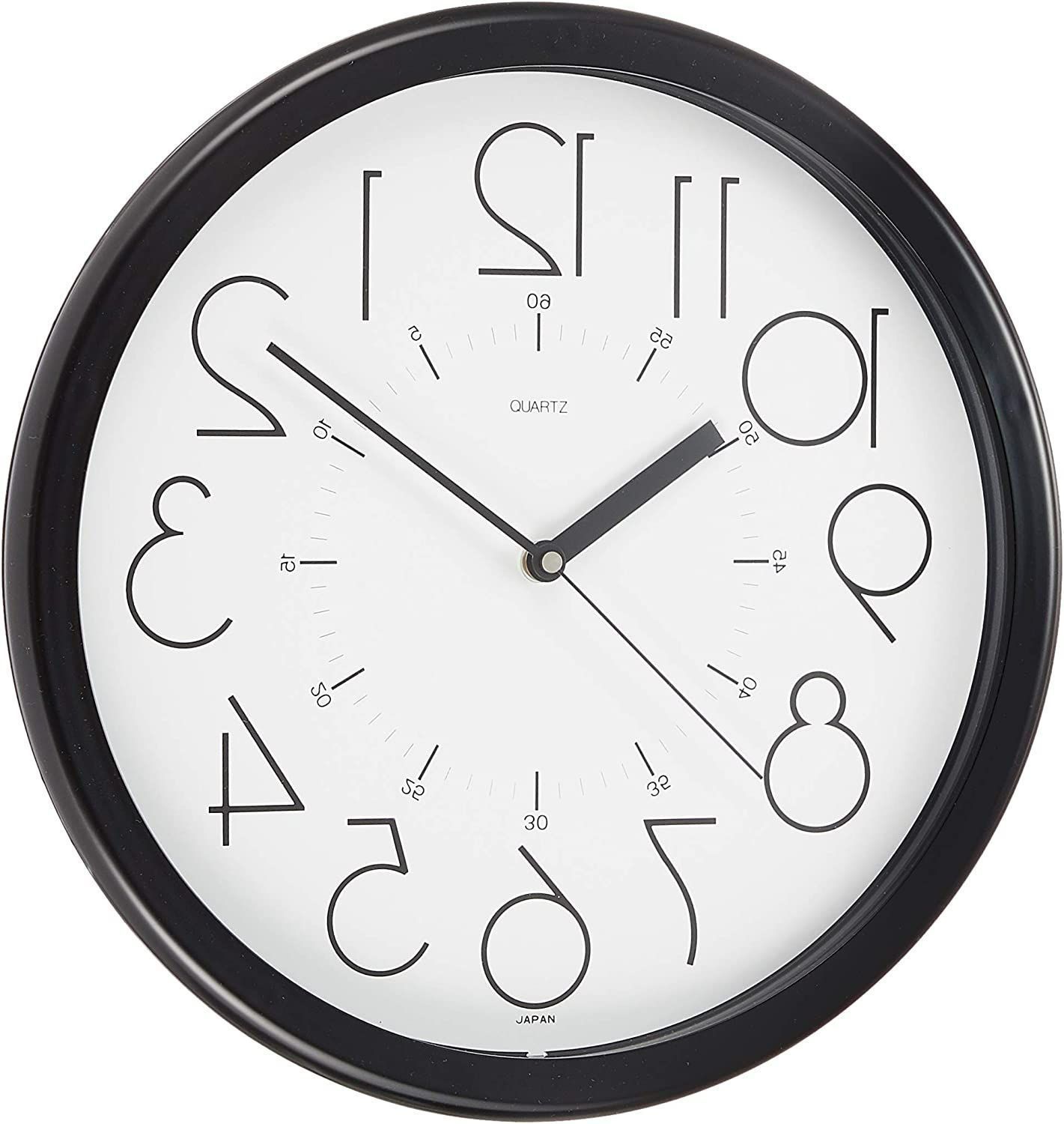 新品 さんてる 日本製 逆転時計 ホワイト QL886