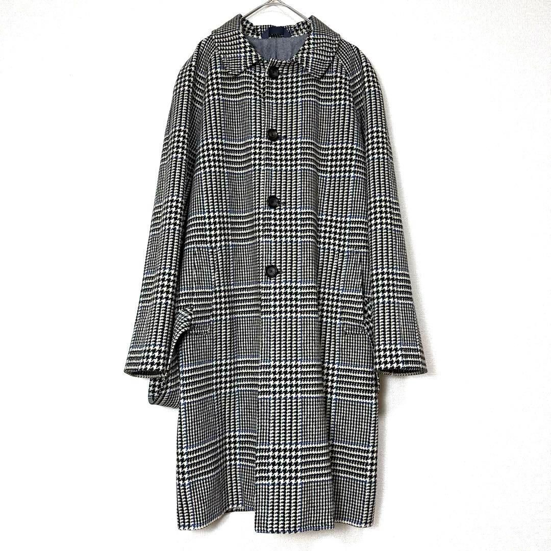 極美品 CIRCOLO1901 グレンチェック 定番ジャージー生地 ステンカラー