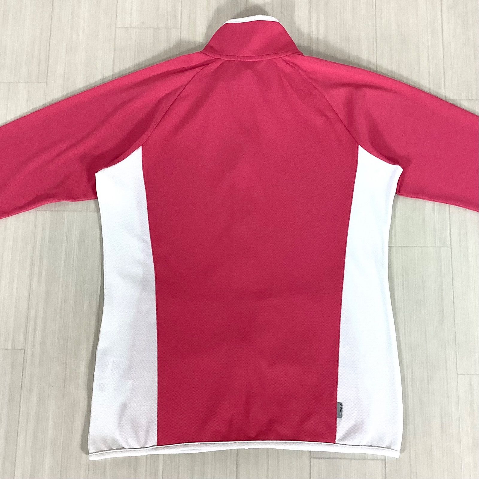 adidas CLIMLITE ピンク・ホワイト ジャケット　L adidas CLIMALITE アディダス クライマライト トラック