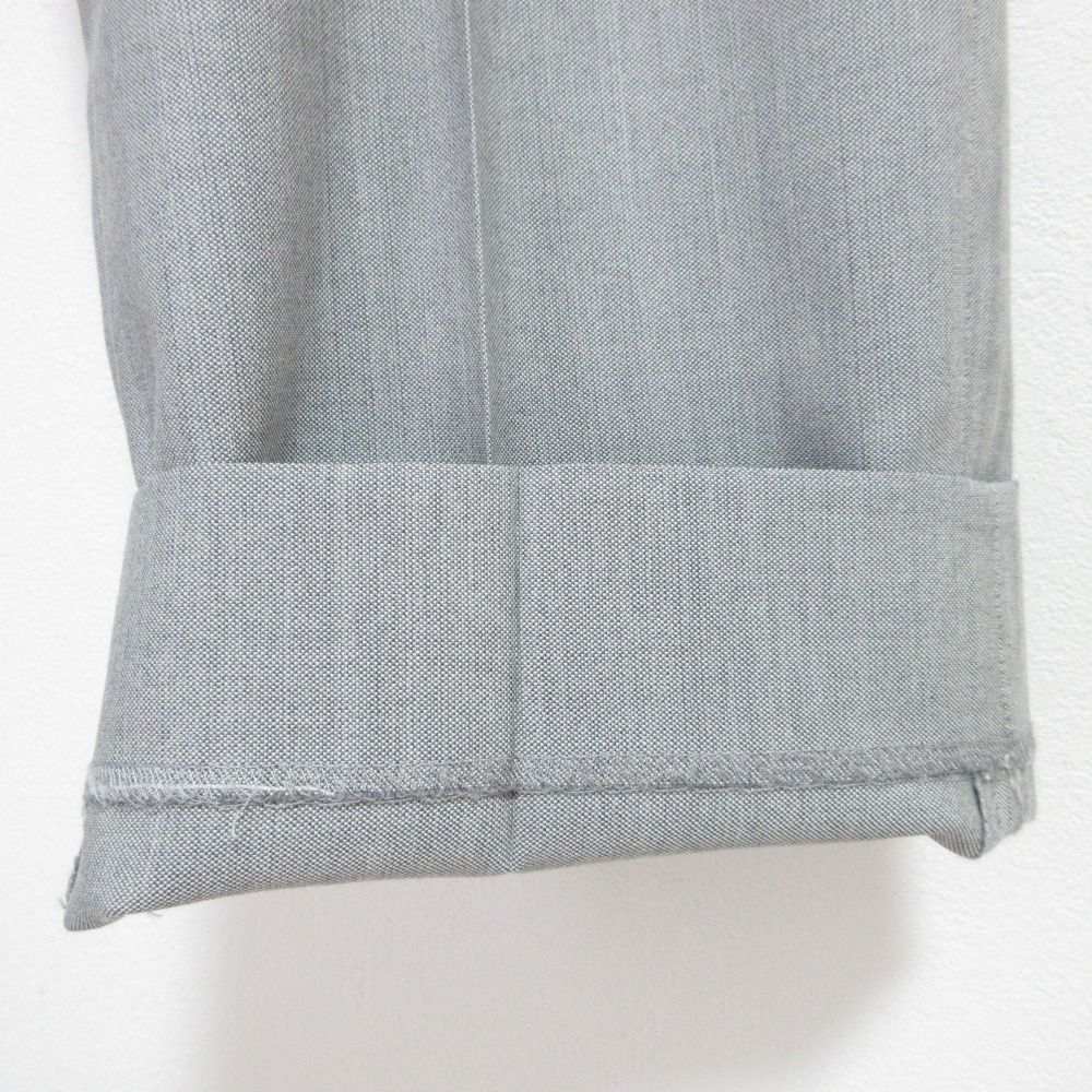 LOEFF ロエフ OX ボンタン ワンタック テーパード スラックスパンツ サイズ2 ライトグレー レディース 古着 DECORATOM_COM_BR