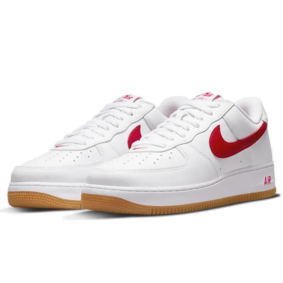 [ナイキ] エア フォース 1 ロー レトロ [AIR FORCE 1 LOW RETRO] ホワイト/ガムイエロー/メタリックゴールド/ユニバーシティレッド DJ391 [ホワイト/ガムイエロー/メタリックゴールド/ユニバーシティ