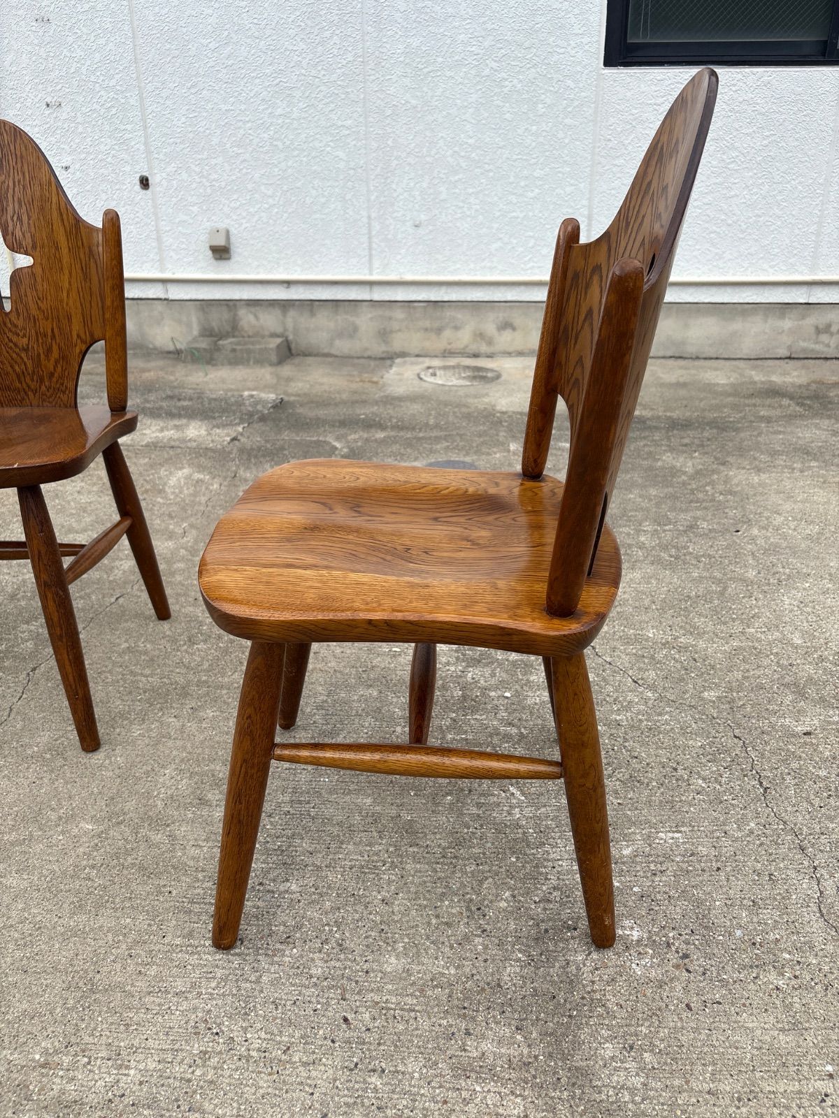 アンティーク 飛騨の家具 ダイニングチェア ブナ材 北欧風 無垢材 飛騨家具 HIDA 飛騨産業 穂高 チェア No.268 国産家具 無垢