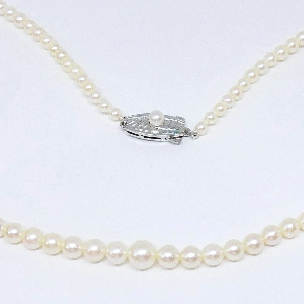 ミキモト MIKIMOTO アコヤパール グラデーション ネックレス 3.5