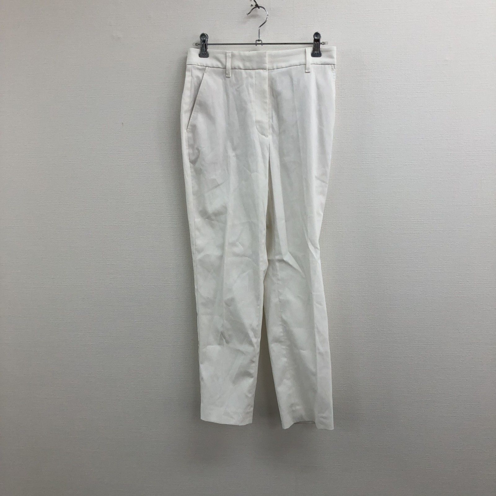 PLST ホワイト Mサイズ パンツ 12-2406033 PLST(プラステ)公式 | 【丈長め】PLUS STYLEワイドパンツ