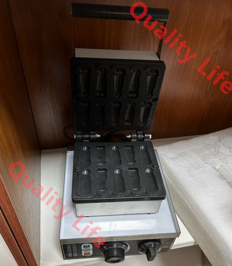 電気 ガーマン-ペニス製造機 スティックワッフル マシン ワッフルメーカー 10個焼 1 0０V 業務用