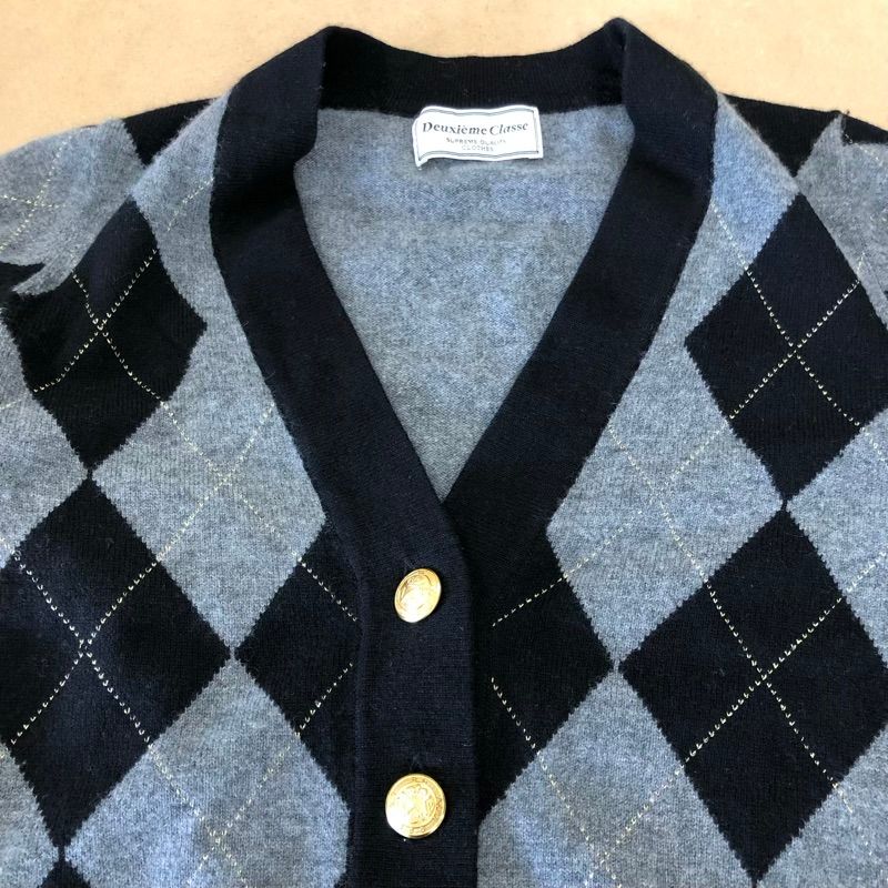 ドゥーズィエムクラス Deuxieme Classe カーディガン アーガイル