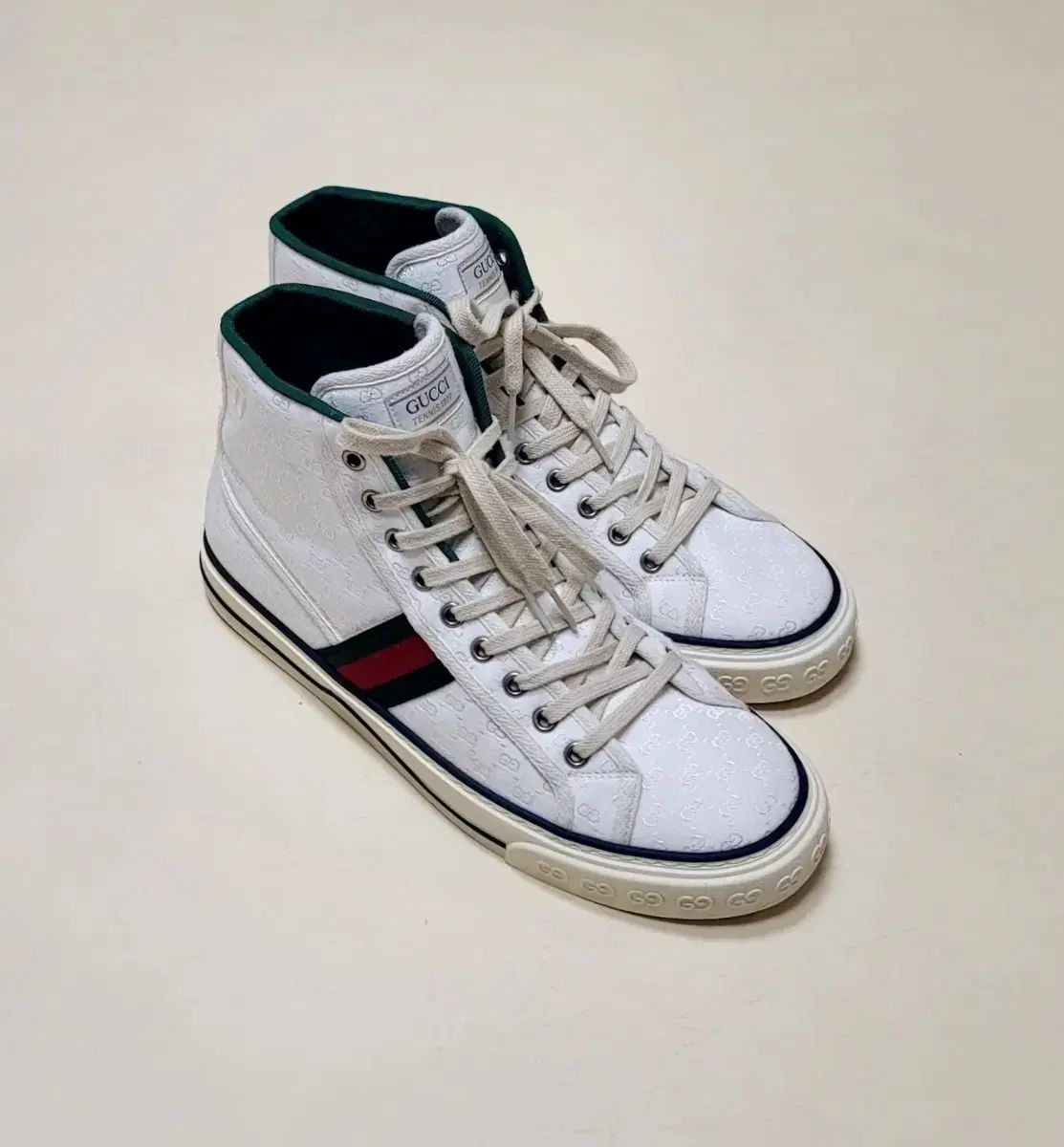 正規品 GUCCI(グッチ) GUCCI テニス 1977 キャンバス ハイトップ