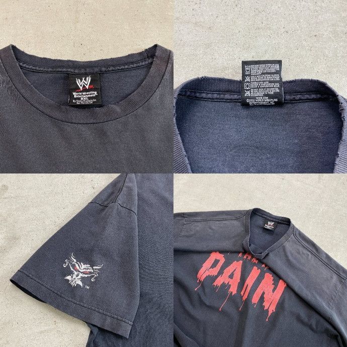 激レア】WWE ブロックレスナー 2002年 Tシャツ L プロレス 古着⁠ 00