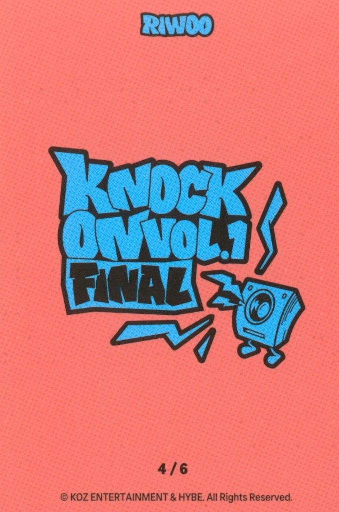 BOYNEXTDOOR ランダムトレカ RIWOO KNOCK ON VOL.1 FINAL 4/6