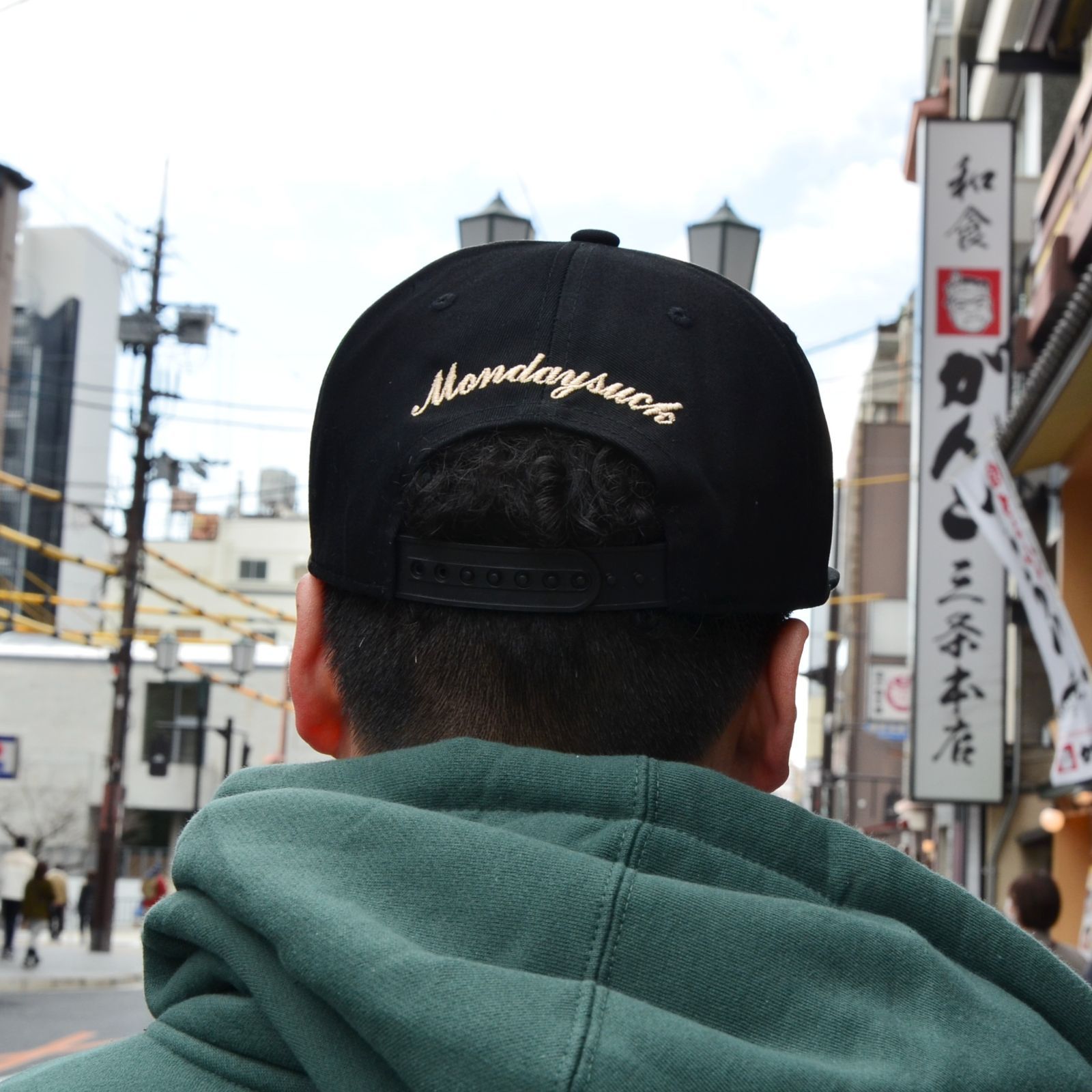 Mondaysuck Cap Black - キャップ