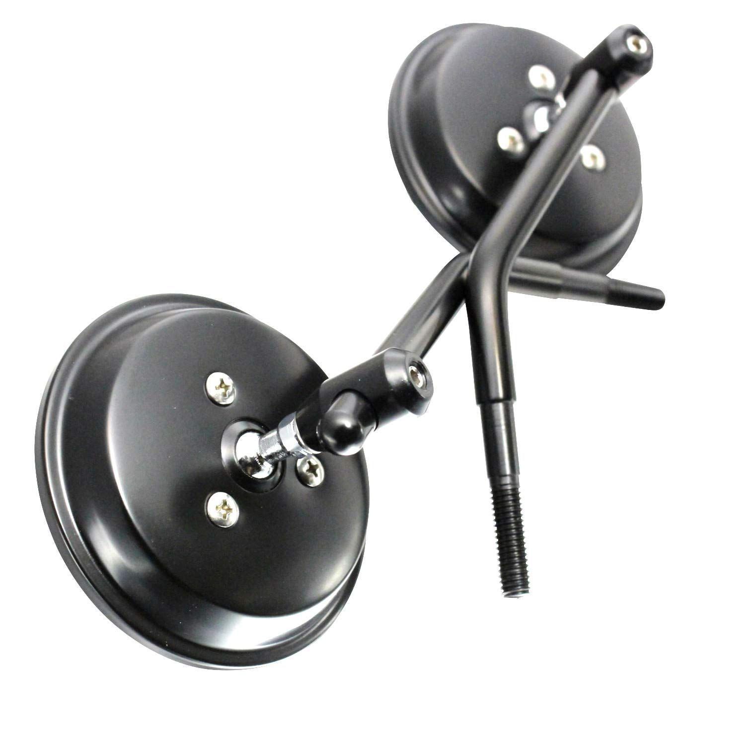 【在庫処分】モンキー50 エイプ TODAY ライブディオ ジャイロ 丸型 正ネジ 8mm ハーレー 左右2本セット 汎用 ミラー nkr1142 バイク nakira