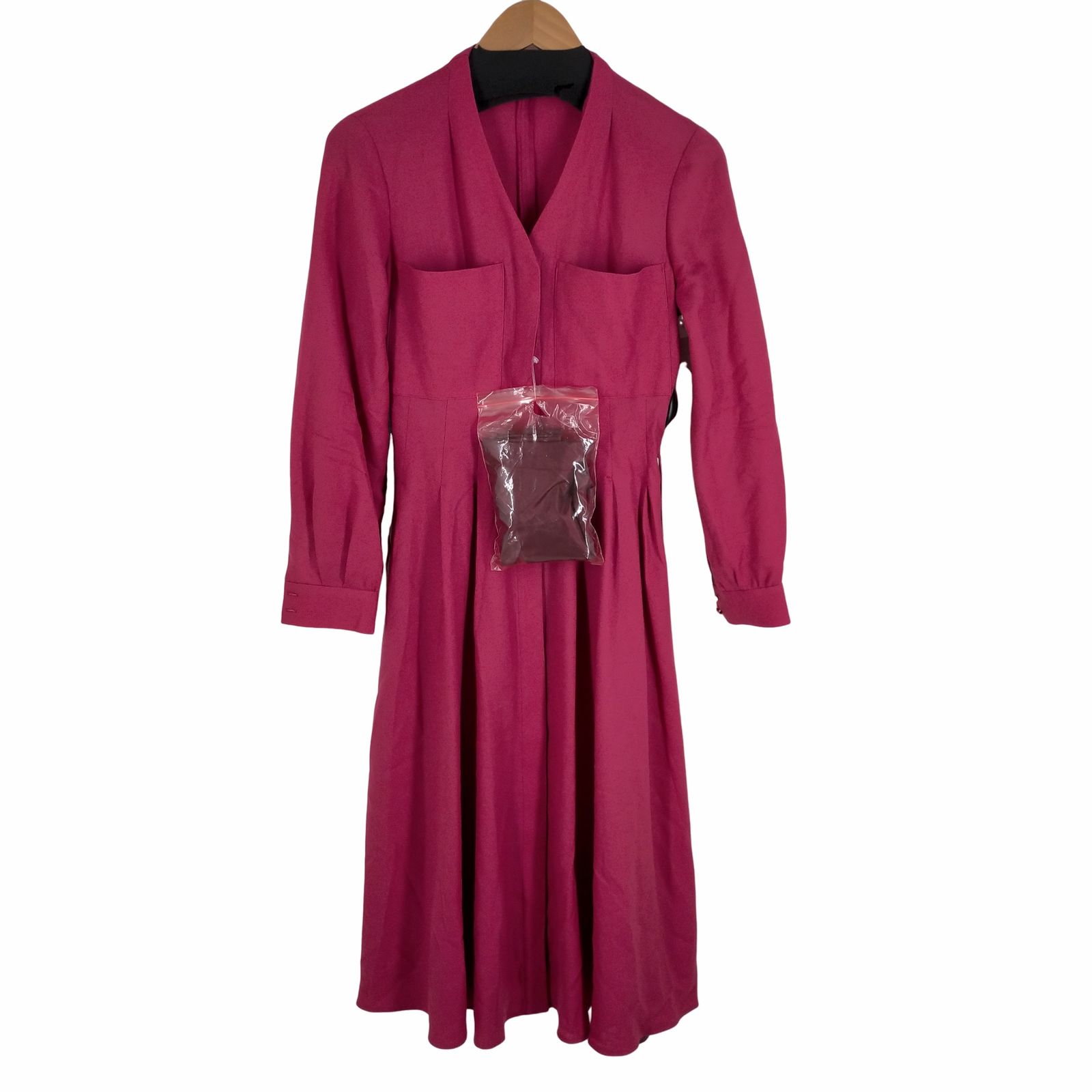 アナイ ANAYI ウールアムンゼンポケットフレア ワンピース レディース