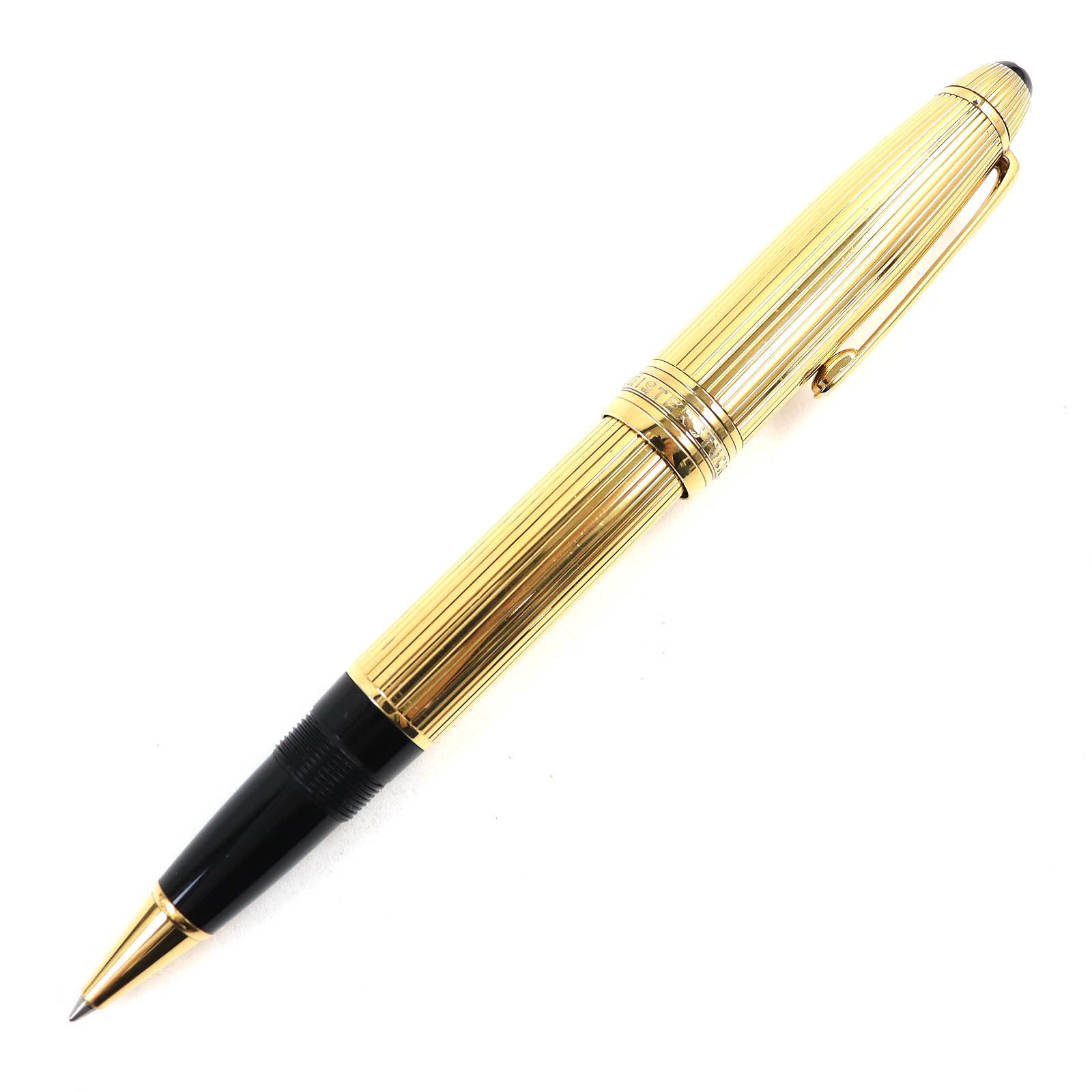 良品△MONTBLANC モンブラン マイスターシュテュック ル・グラン AG925 ソリテール キャップ式 ボールペン ゴールド ドイツ製  重量57.0g メンズ 筆記確認済み オススメ◎ - メルカリ