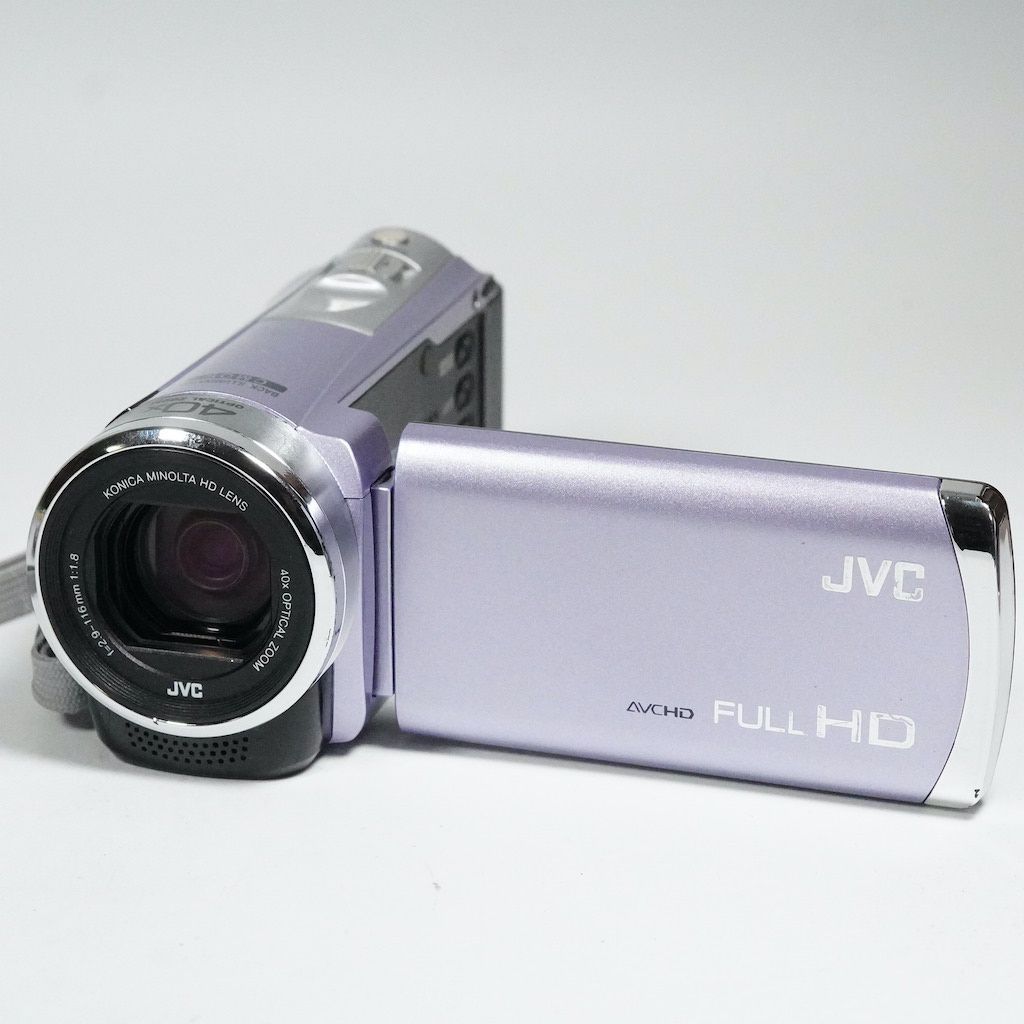 Victor JVC Everio GZ-HM33-Vバイオレット　動作確認済み JVC Victor Everio GZ-HM33-V バイオレット 動作OK 返金保証