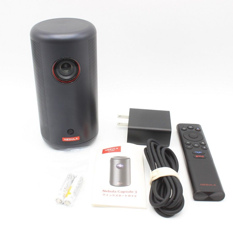 美品】Anker Nebula Capsule 3 D2425N11 ブラック モバイル