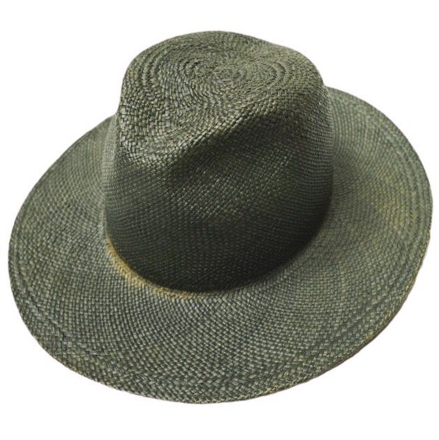 UN アンユーズド PANAMA HAT ロングブリム パナマハット UH0366 0 ダークブラウン 麦わら帽子 ストローハット 帽子 g21708