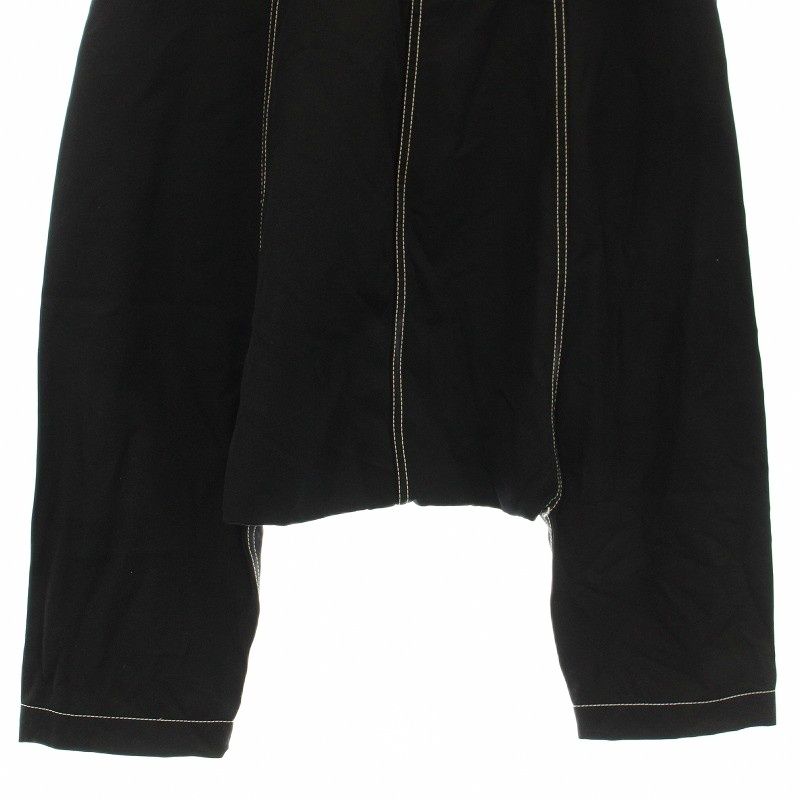 コムデギャルソンブラック COMME des GARCONS BLACK AD 2012 ステッチ サルエルパンツ M 黒 ブラック 1 J P 004 G サルエルパンツ パンツ メンズ