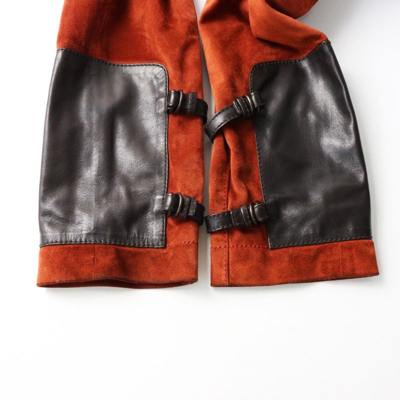 GUCCI トムフォード期 archive ジャケット 90s Archive GUCCI by Tom ford Suede Leather Military Blouse