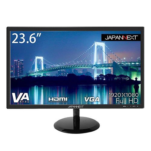 JAPANNEXT 23.6型 フルHD(1920x1080) 液晶モニター  JN-236VFHD HDMI VGA 液晶ディスプレイ 4589511182345re