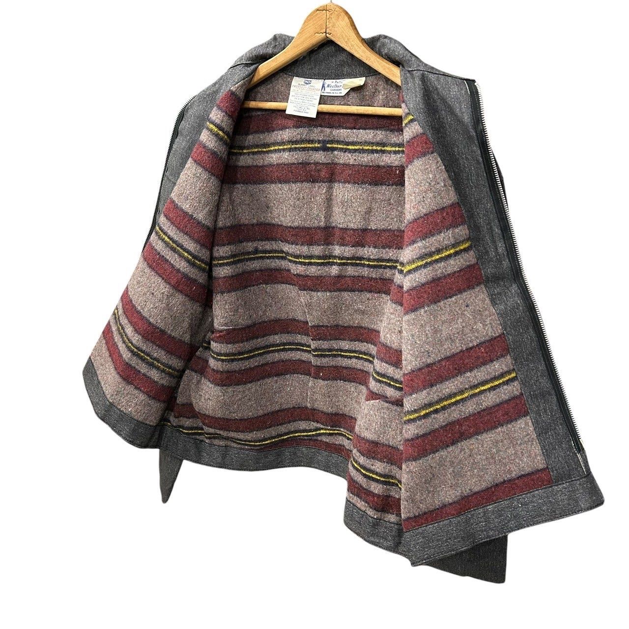 デッドストック!! 50s ビンテージ ブラックシャンブレー ブランケット