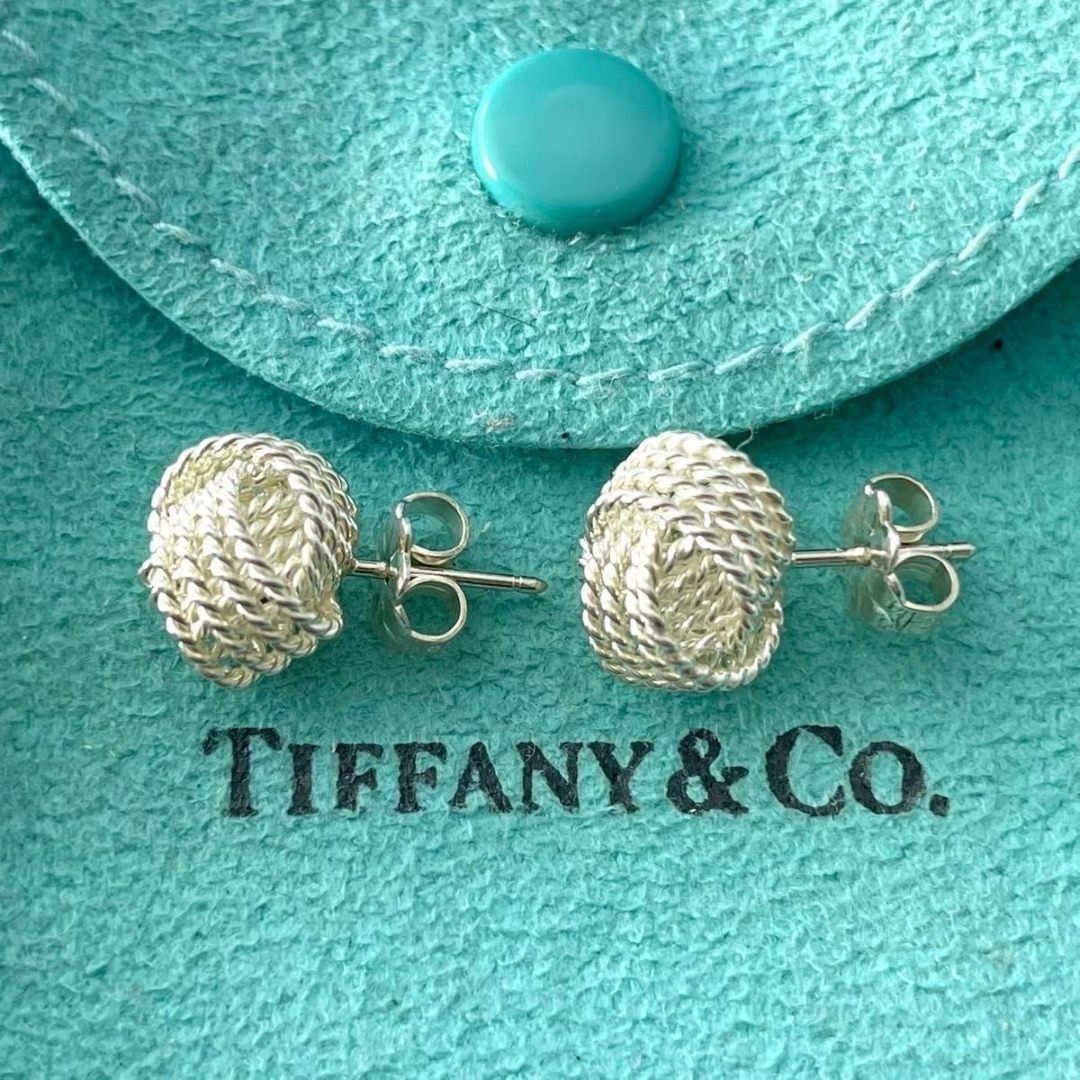 ティファニー サマセット メッシュ ツイスト ボール ピアス SC12fe