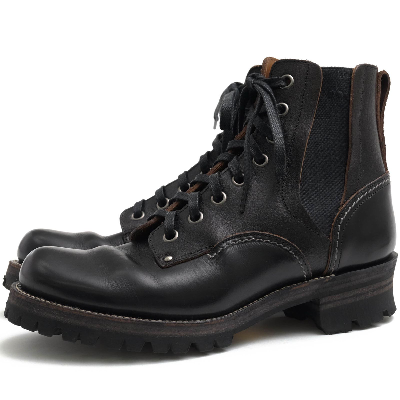 Real Mad Hectic 名作 初期 スタジャン グレー ウール・レザー Mad