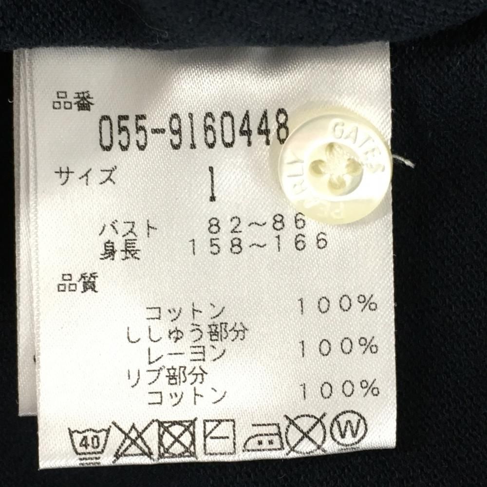 パーリーゲイツポロシャツサーフィン柄 パーリーゲイツ】ゴルフ 半袖ポロシャツ 花柄 総柄 ネイビー