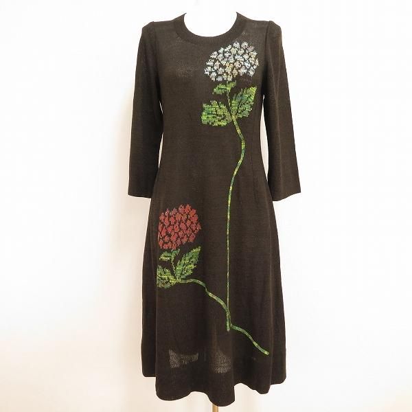 極美品【サイトウトヨコ】 斉藤都世子 一輪花 グリッター ロングワンピース 極美品【サイトウトヨコ】 斉藤都世子 一輪花 グリッター ロング