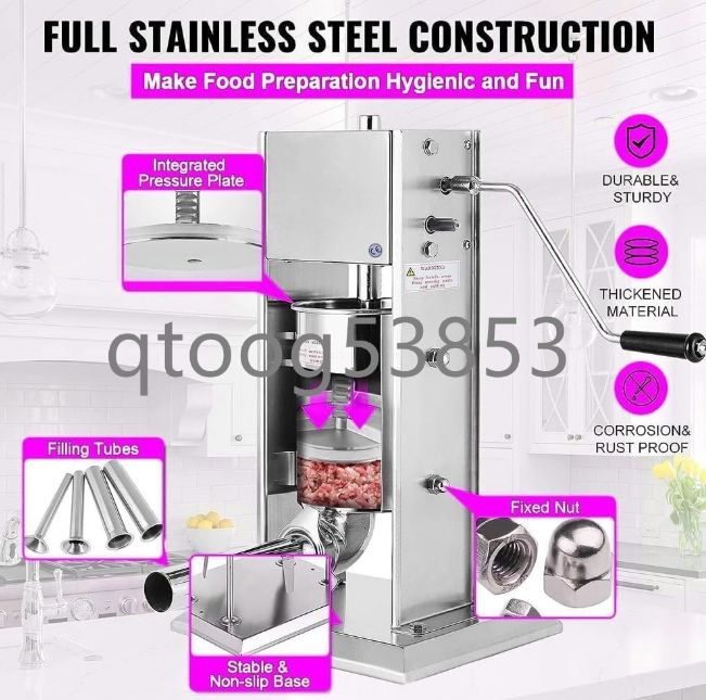 5Lソーセージスタッファーステンレス製ソーセージメーカー