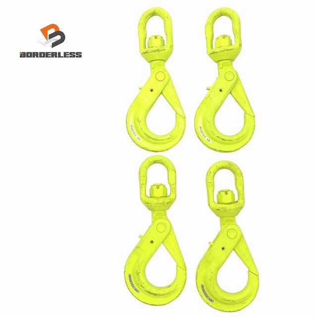 4本セット MARTEC マーテック スイベルフック BKL-13-10 5.3ton ラッチロック ロッキングフック チェーンスリング用 吊り具117321