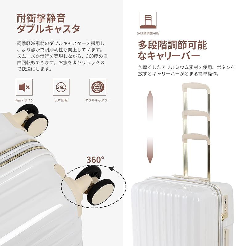 Spyplan] スーツケース 機内持ち込み 超軽量 大容量 キャリーケース 