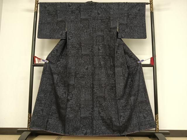 平和屋着物●訪問着　ロング丈　絞り　流水梅松文　正絹　逸品　AAAY9781ck 平和屋着物○訪問着 ロング丈 絞り 流水梅松文 正絹 逸品 AAAY9781ck