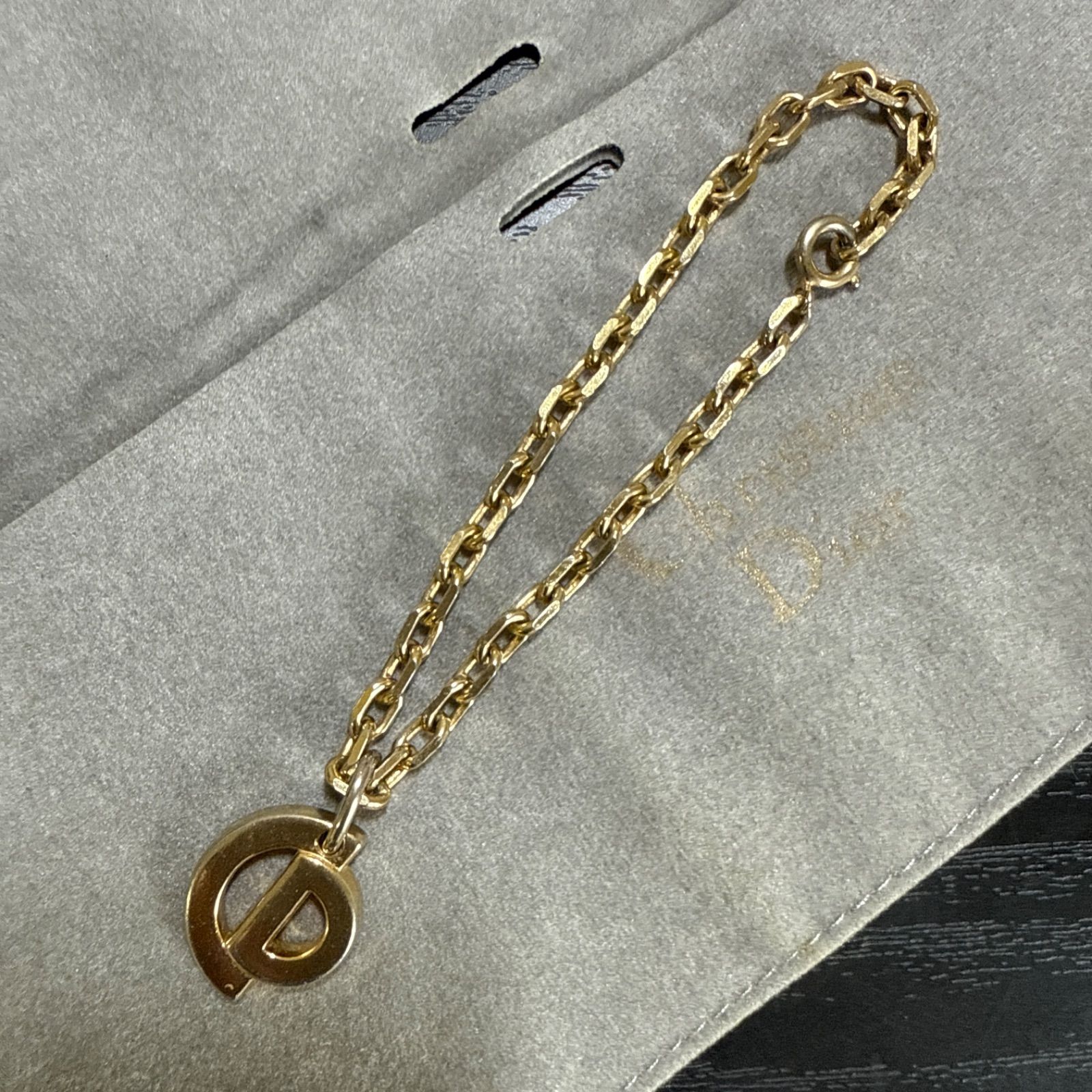 ChristianDior クリスチャンディオール CDチャームブレスレット