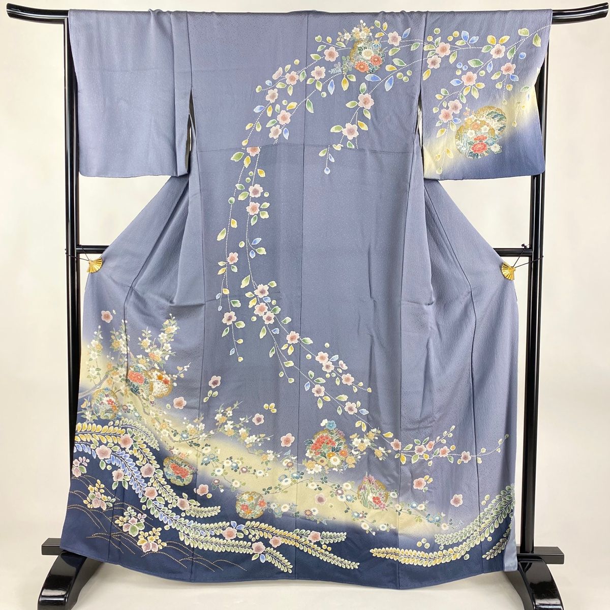 訪問着 身丈160.5cm 裄丈65.5cm 正絹 美品 派手やか 名品 【 