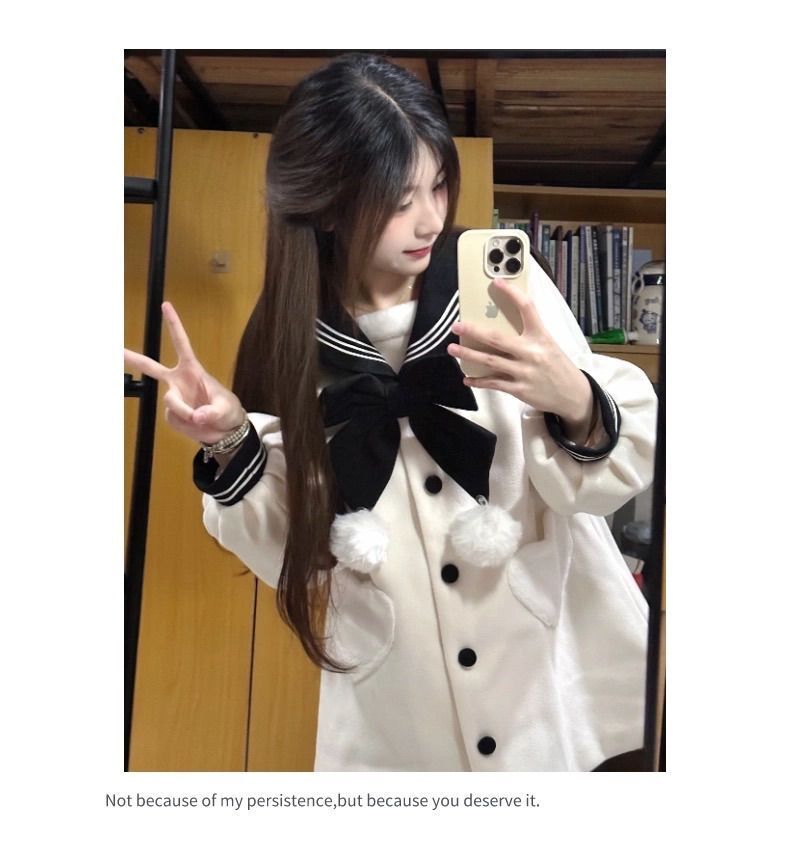 冬 フード付き