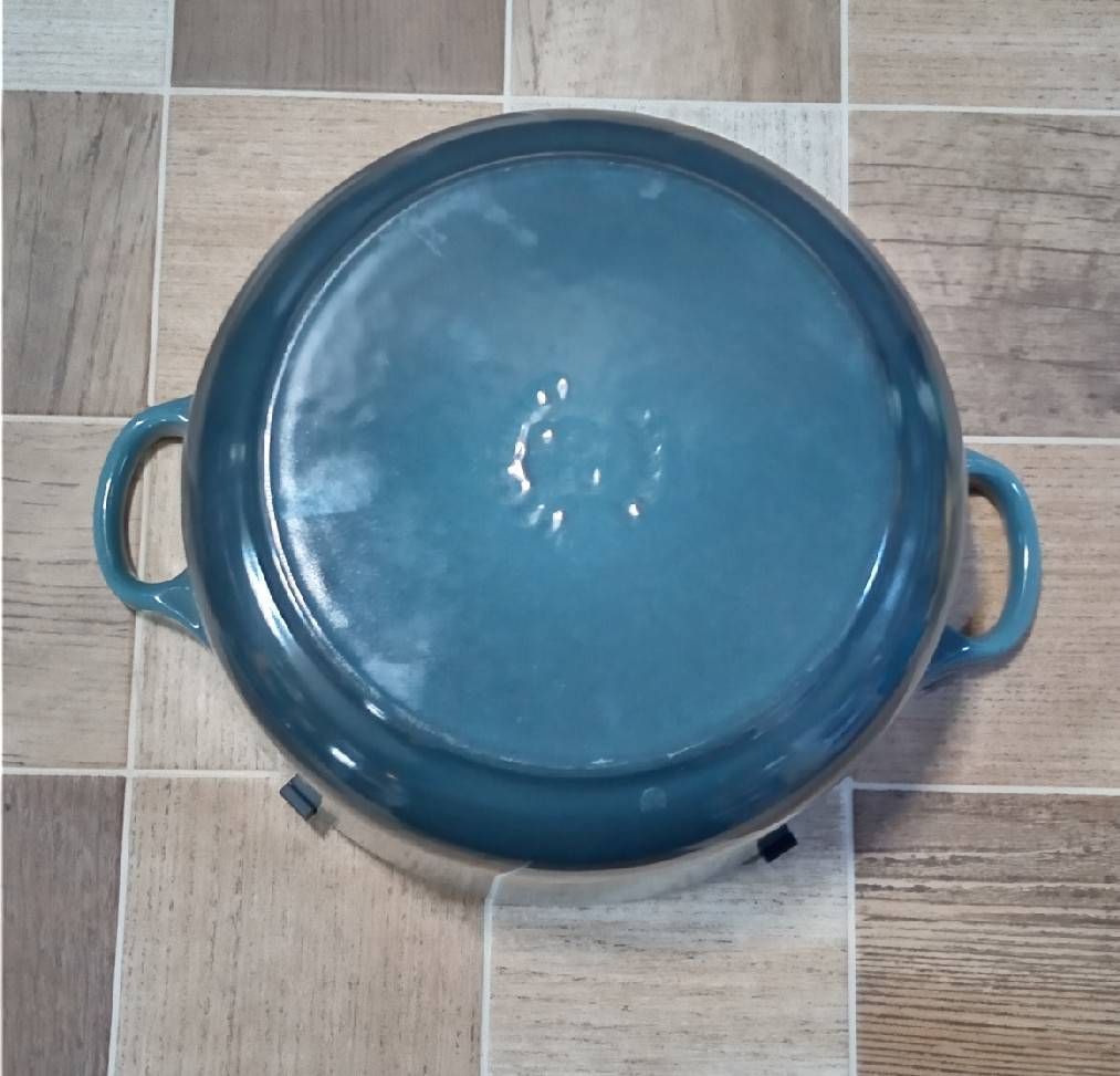 中古品 ル・クルーゼ 限定色 オーシャンココットロンド 約20cm